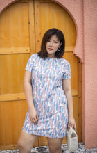 Load image into Gallery viewer, Flight of Fancy Shift Dress in Pastel Blue
