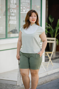 Mandy Bib Top in Sage