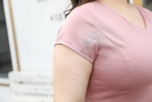 Load image into Gallery viewer, Regina Cocktail Lace Dress in Pink Rose
