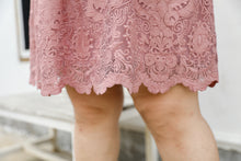Load image into Gallery viewer, Regina Cocktail Lace Dress in Pink Rose

