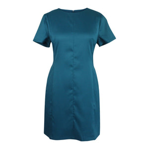 Anchorwoman Dress in Teal 