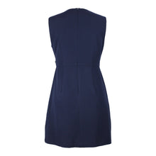 Load image into Gallery viewer, Alexa Asymetric Colour Block Dress in Black &amp; Navy 
