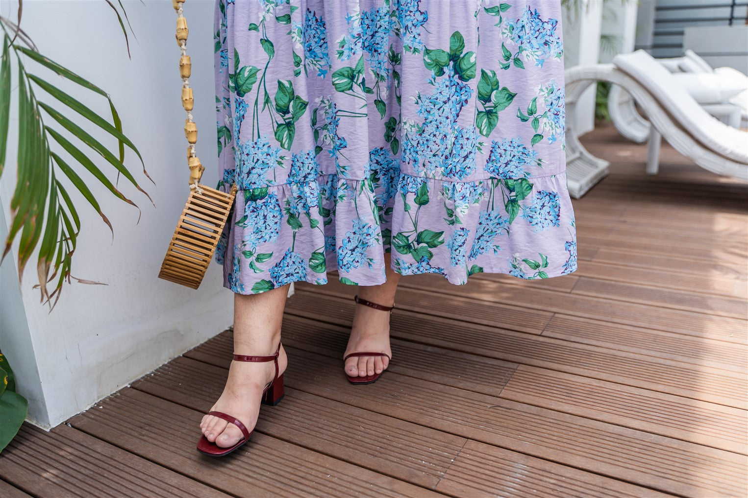 Hydrangea Maxi Dress in Lavender | The Amber Loft Hydrangea Maxi Dress in Lavender | The Amber Loft