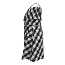 Load image into Gallery viewer, Cold Shoulder Gingham Dress 
