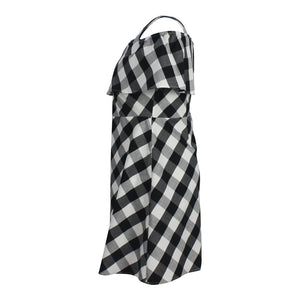 Cold Shoulder Gingham Dress 