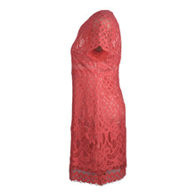 Load image into Gallery viewer, Claire Lace Dress in Coral 
