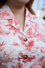 Load image into Gallery viewer, Pretty Pastoral Shirt Dress in Red
