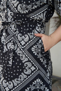 Bandana Button-down Dress