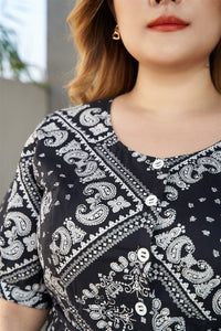 Bandana Button-down Dress
