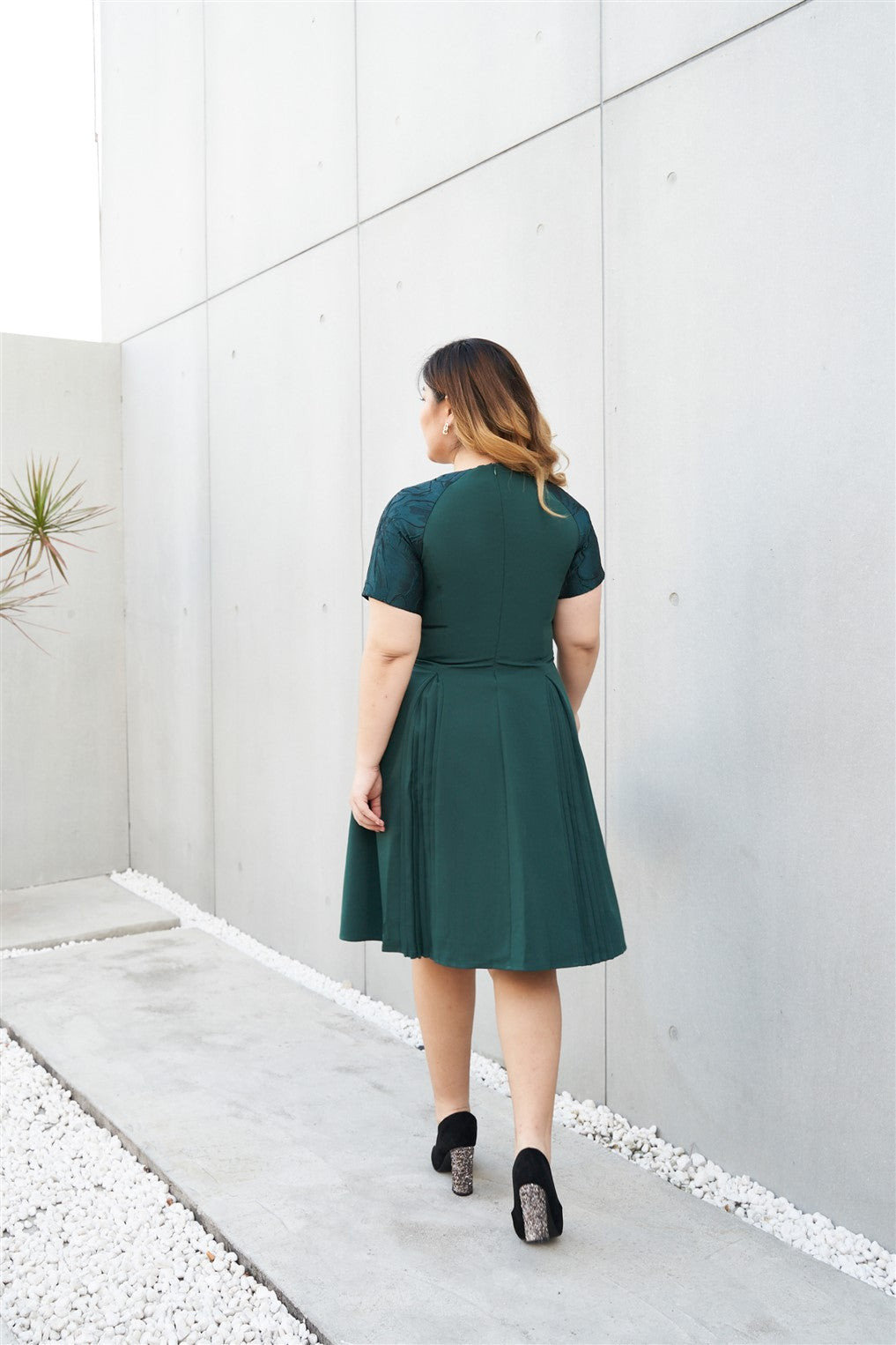 Temperance Cocktail Dress in Emerald Green The Amber Loft Temperance Cocktail Dress in Emerald Green The Amber Loft