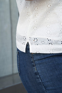 Esty Cotton Lace Top in White