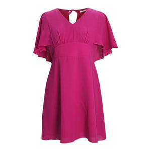 Cape Dress in Fuchsia 