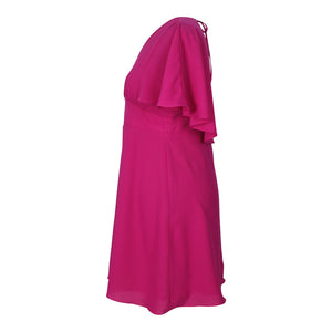 Cape Dress in Fuchsia 