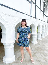 Load image into Gallery viewer, Cherry Scoop Neck Dress in Blue

