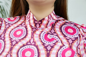 Sarah Satin Cheongsam in Hot Pink