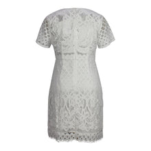 Load image into Gallery viewer, Claire Lace Dress in White 
