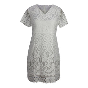 Claire Lace Dress in White