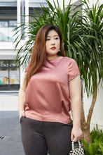 Load image into Gallery viewer, Paige Satin Top in Rose Gold
